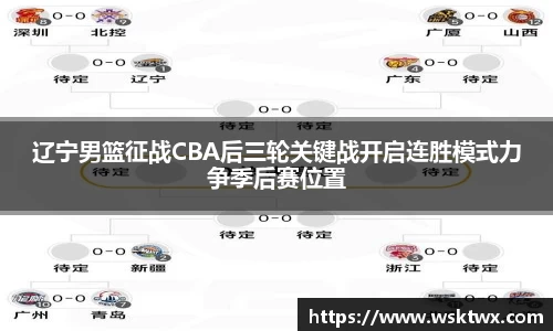 辽宁男篮征战CBA后三轮关键战开启连胜模式力争季后赛位置