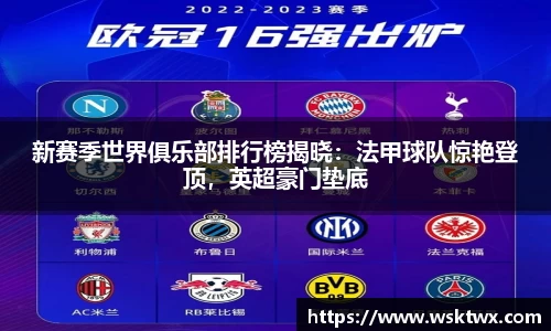 新赛季世界俱乐部排行榜揭晓：法甲球队惊艳登顶，英超豪门垫底